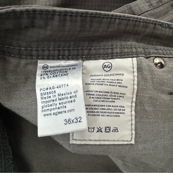 AG Jeans Adriano Goldschmied The Everett houndstooth print pants 36x32 - Picture 3 of 7